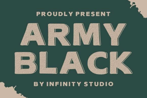 Army Black Font for Bold Branding