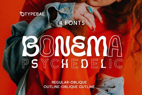 Bonema Font Download: A Psychedelic Display Font for Standout Design