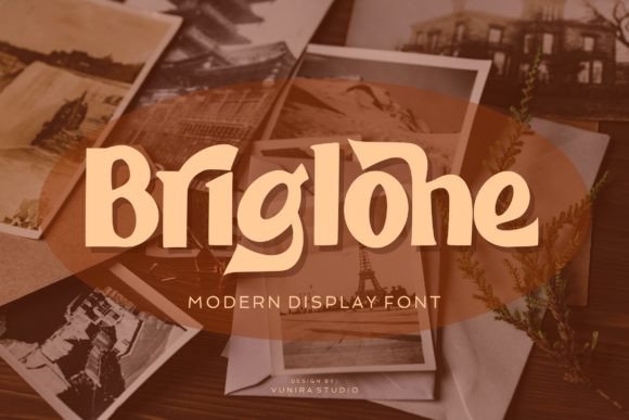 Brighole: A Modern Display Font with Calligraphy Style