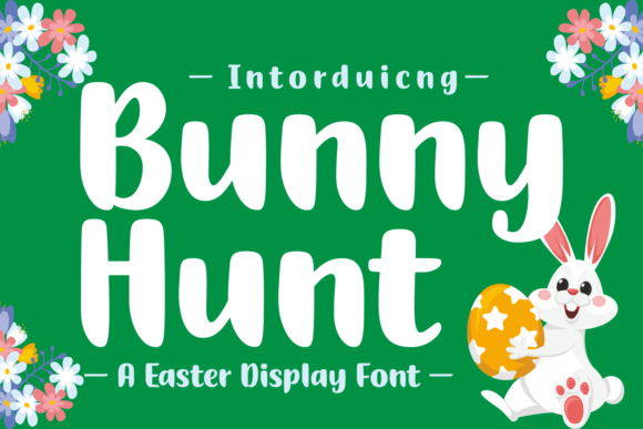 Bunny Hunt Display Font for Campaign and Social Graphics