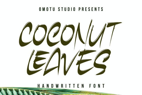 Coconut Leaves: A Handwritten Display Brush Font for Handmade Brands