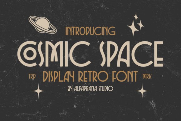 Cosmic Space: A Rustic Retro Font for Crafters and Product Creators