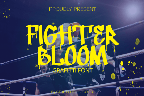 Fighter Bloom: A Bold Display Font for Editorial Impact