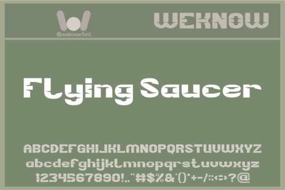 Flying Saucer Display Font for Retro-Futuristic Branding Projects