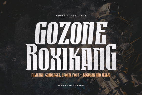 Gozone Roxikang Display Font for Bold Campaign Headlines