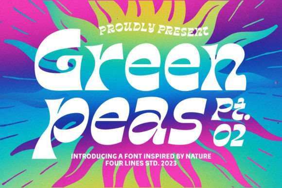 Green Peas Pt. 02: A Display Font for Retro-Nature Branding