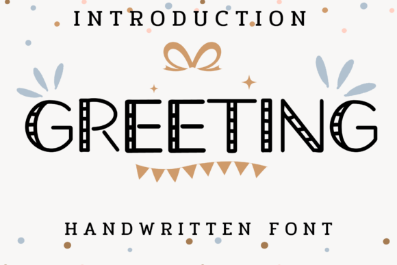Greeting Font for Creative Projects