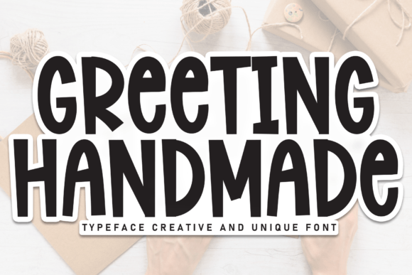 Greeting Handmade Font for Creative Campaigns