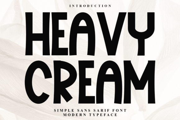 Heavy Cream Font for Bold Design