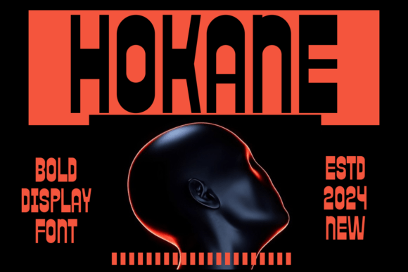 Hokane: A Bold Display Font for Handmade Product Branding