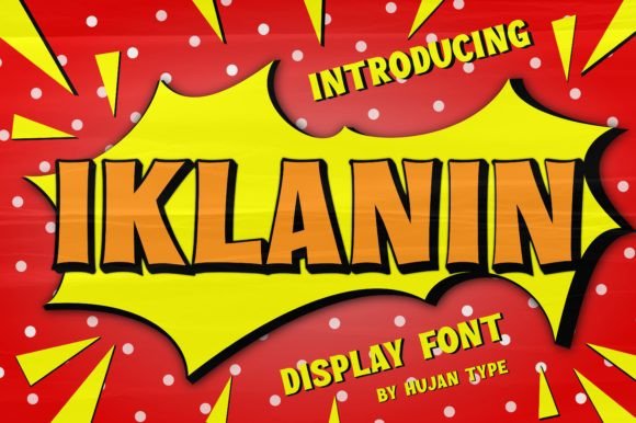 Iklanin Display Font for Branding Projects with Vintage Character