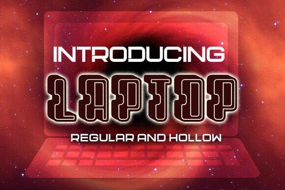 Laptop Font for Web Design