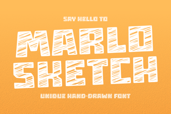 Marlo Sketch: A Bold Display Typeface for Creative Content