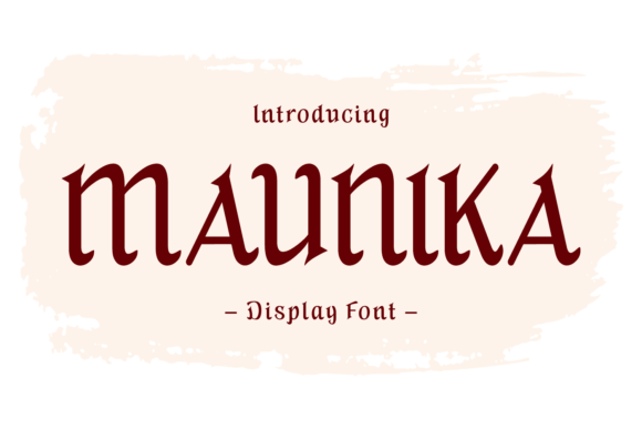 Maunika: A Handwritten Vintage Font for Small Business Branding