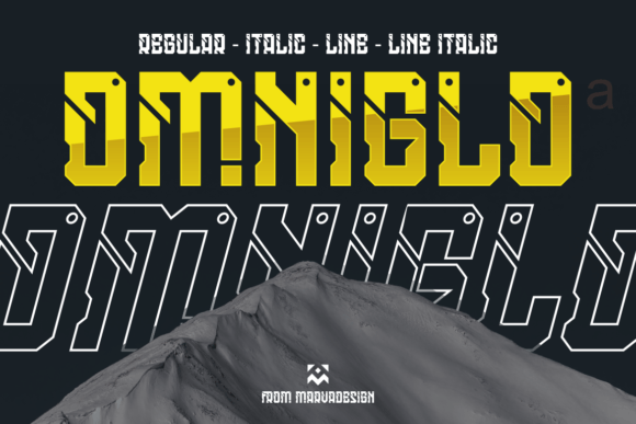 Omniglo Display Font for Handmade Product Design