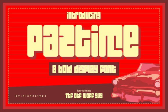 Paztime: A Joyful Display Font