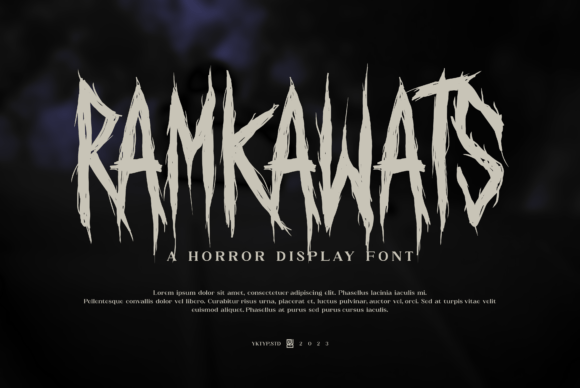 Ramkawats Horror Display Font for Bold Campaign Visuals