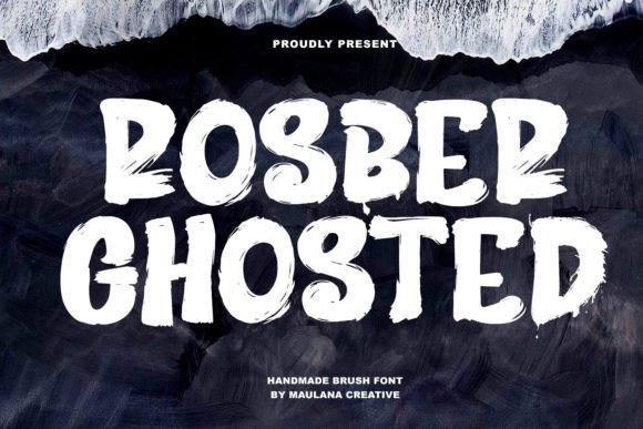 Rosber Ghosted: A Hauntingly Beautiful Display Font for Crafters
