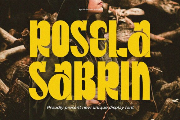 Rosela Sabrin: A Modern Display Font for Web Design