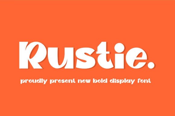 Rustie Font for Editorial Design