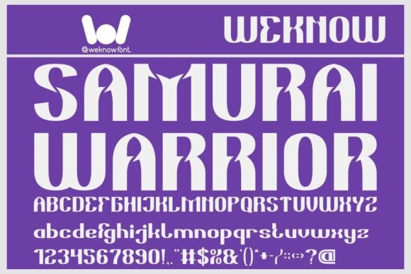 Samurai Warrior Font