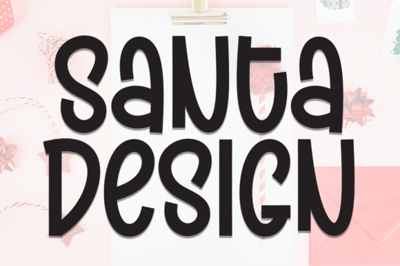 Santa Design Font for Festive Campaigns