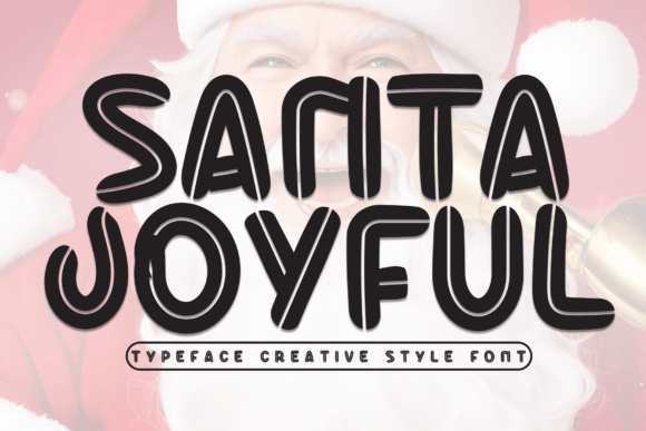Santa Joyful Font for Creative Projects