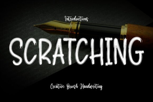 Scratching Font: Bold and Artistic