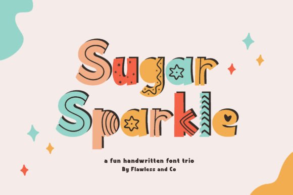 Sugar Sparkle Font: A Handwritten Display Typeface for Editorial Charm