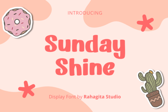 Sunday Shine: A Bold Display Font for Handmade Products