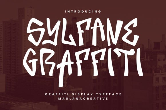 Sylfane Graffiti Display Font for Handmade Product Branding