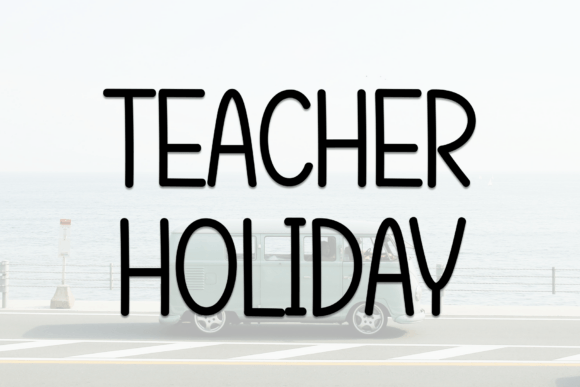 Teacher Holiday Font