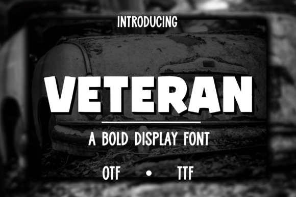 Veteran Display Font for Professional Small Business Branding